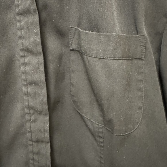 Express Black Collared Stretch Button Down Dress Shirt - Picture 5 of 8